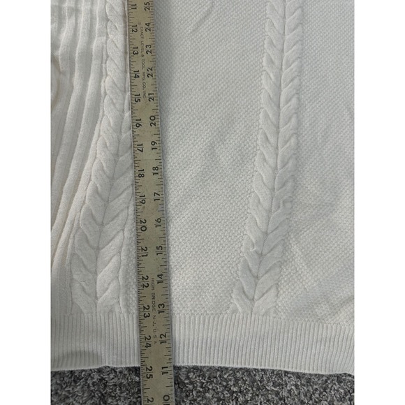 Cyrus Cream Knit Sweater Women's Size L Long Sleeve Cable Knit Pullover - Picture 7 of 7